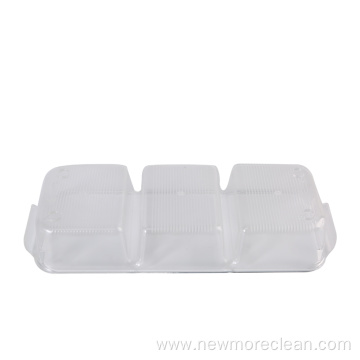 Transparent 3 Compartment Refrigerator Container Drawer Tray